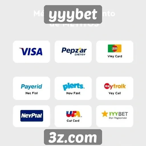 Métodos de pagamento aceitos no yyybet